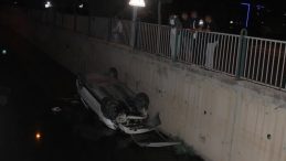 Kayseri'de otomobil su kanalına düştü: 1 yaralı