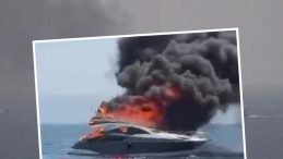 Kınalıada Açıklarında Lüks Yat Alevlere Teslim Oldu