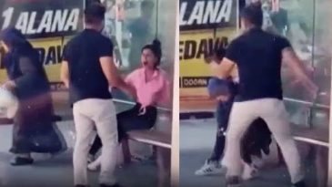 Komşusunun Kızını Otob&uuml;s Durağında Tornavida ile Yaraladı; O Anlar Kameralara Yansıdı