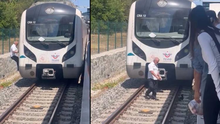 Makinistin Dikkati Yavru Kediyi Kurtardı!