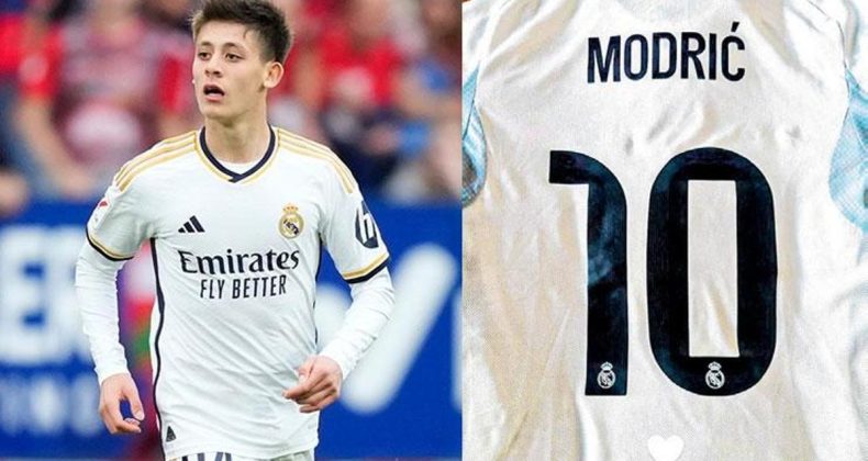 Modric, Arda'ya 10 Numara Forma Hediye Etti