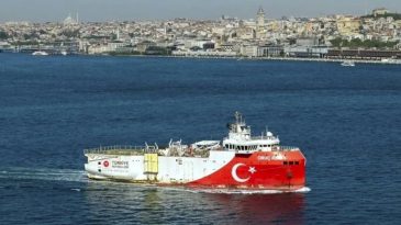 Oru&ccedil; Reis Gemisi, Somali Misyonunu Tamamlayarak İstanbul Boğazı'ndan Ge&ccedil;ti