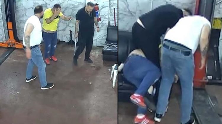 Oto Tamircisinde Dehşet Anları: Levye ile Saldırı!