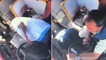 Otob&uuml;s Şof&ouml;r&uuml;n&uuml;n Kalp Krizi Ge&ccedil;irmesi: Yolcu Kazayı &Ouml;nledi