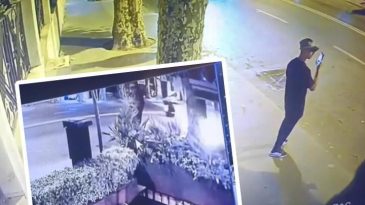 &Ouml;nce Telefonla Restoranı Kayda Aldı, Ardından Molotof Attı