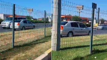 Paniğe Yol A&ccedil;tı! Edremit'te Bir Ara&ccedil; Karayolunda Ters Y&ouml;nde Gitti