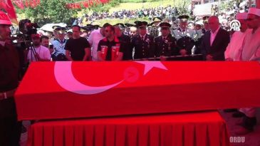 Pen&ccedil;e Kilit B&ouml;lgesi'nde Şehit Olan Askerlerimiz İ&ccedil;in Memleketlerinde T&ouml;ren