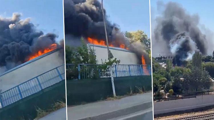 Pendik'te İSKİ Tesisinde Yangın: Müdahale Devam Ediyor