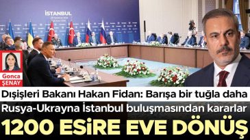 Rusya ve Ukrayna Arasında İstanbul'da Y&uuml;z Y&uuml;ze G&ouml;r&uuml;şmeler ve 1200 Esirin Eve D&ouml;n&uuml;ş&uuml;