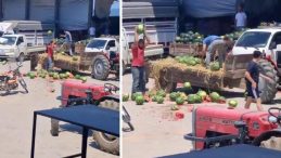 Sakarya'da Karpuzları Yere Atıp Parçalayan Üreticilere Yasal İşlem Başlatıldı