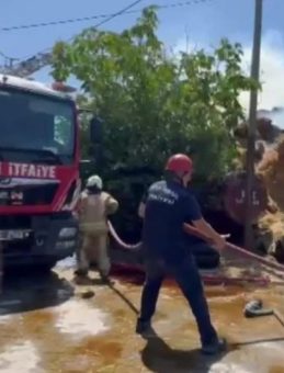 Saman Balyaları Alev Alev Yandı