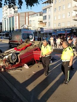 Samsun'da Düğün Konvoyunda Trafik Kazası! Yaralılar Var