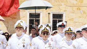 Şehidi Uğurlarken Anlamlı G&ouml;r&uuml;nt&uuml;