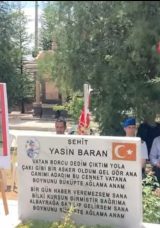 Şehit Jandarma Uzman &Ccedil;avuş Yasin Baran, şahadetinin 6. yılında dualarla anıldı