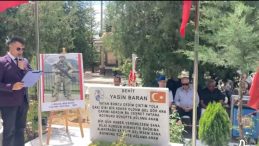 Şehit Jandarma Uzman Çavuş Yasin Baran, şahadetinin 6. yılında dualarla anıldı
