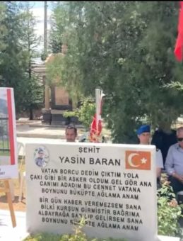 Şehit Jandarma Uzman Çavuş Yasin Baran, şahadetinin 6. yılında dualarla anıldı