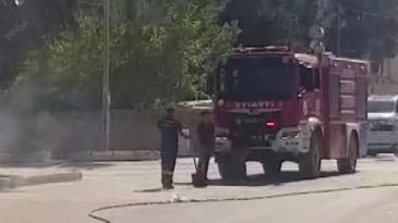 Sıcaklık 45 Dereceye Ulaştı, Elektrik Kabloları Y&uuml;ksek Y&uuml;ke Dayanamadı