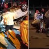 Siirt'te Korkunç Kaza! Otomobil Takla Attı, Park Halindeki Araca Çarptı: 5 Yaralı