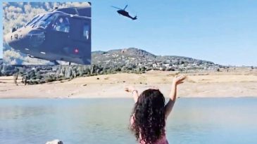 Sikorsky'yle Havaya U&ccedil;uran Selamlaşma