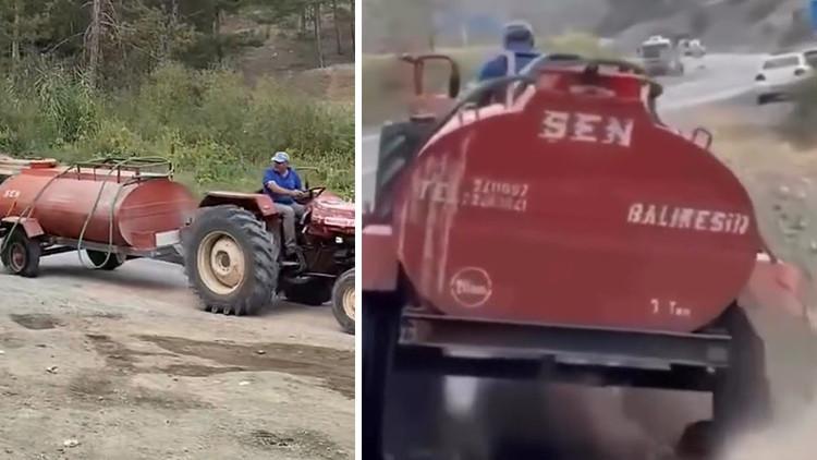 Sosyal Medyanın Gündeminde: Yangın İçin İlerlemesini Sürdüren Cesur Çiftçi