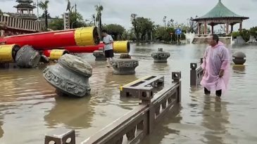 Tayvan&rsquo;da Tayfun Tropikal Fırtınaya D&ouml;n&uuml;şt&uuml;: 2 &Ouml;l&uuml;, Y&uuml;zlerce Yaralı