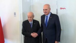 TBMM Başkanı Kurtulmuş, MHP Genel Başkanı Bahçeli'yi Ziyaret Etti