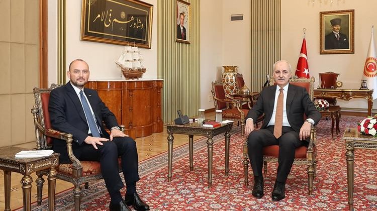 TBMM Başkanı Kurtulmuş, MÜSİAD Genel Başkanı Özdemir'i Ağırladı