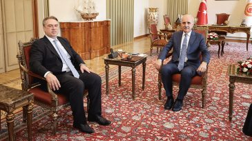 TBMM Başkanı Kurtulmuş, Thomas Hans Ossowski'yi kabul etti