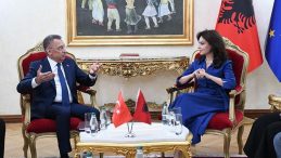 TBMM Dışişleri Komisyonu Başkanı Oktay, Arnavutluk Meclis Başkanı ile görüştü