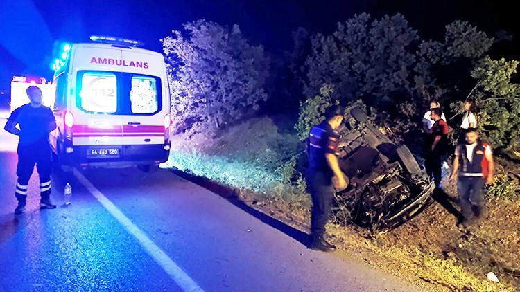 Uşak’ta meydana gelen kazada 1 kişi hayatını kaybetti, 2 kişi yaralandı