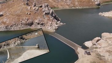30 Yıl &Ouml;nce İnşa Edilmişti… Baraj Suyu D&uuml;ş&uuml;nce Ortaya &Ccedil;ıktı!