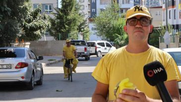 46 Derecede Sarı Şalvarıyla Mahalleleri Dolaşıyor! 'Ulaşamayanlara Ulaşmak İstiyorum'