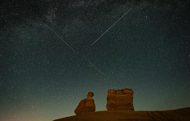 Perseid Meteor Yağmuru Görüntüsü