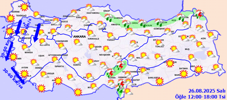 Ege Bölgesi Hava Durumu