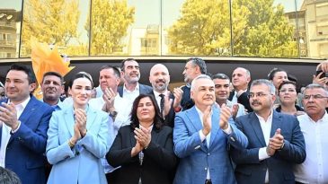 Aydın'da AK Parti Heyetinden, B&uuml;y&uuml;kşehir Belediye Başkanı &Ccedil;er&ccedil;ioğlu'na Ziyaret