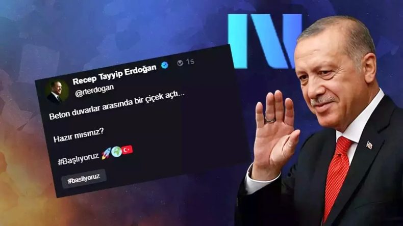Başkan Erdoğan, NSosyal’den İlk Paylaşımını Yaptı: Beton Duvarlar Arasında Bir Çiçek Açtı