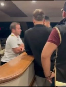 Boğaz'da Suç Örgütü Propagandası Yapan Tekneye İdari İşlem Uygulandı