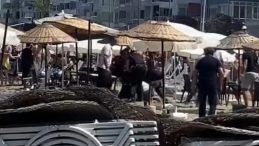 Bursa'daki Halk Plajında Şezlong Tartışması! Tekmeler ve Yumruklarla Arbede Yaşandı