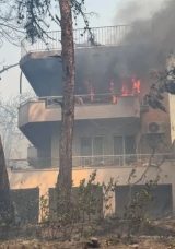 &Ccedil;anakkale G&uuml;zelyalı&rsquo;da Yangın: Villalar ve Ara&ccedil;lar K&uuml;le D&ouml;nd&uuml;, K&ouml;yler Tahliye Edildi