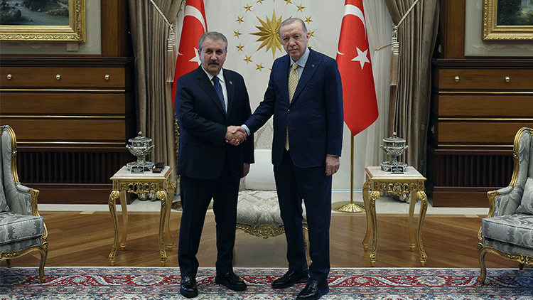 Cumhurbaşkanı Erdoğan, BBP Lideri Destici ile Bir Araya Geldi