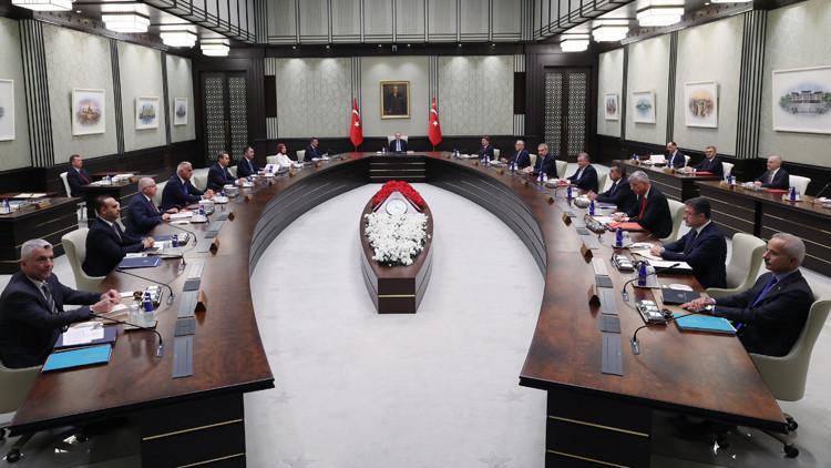 Cumhurbaşkanlığı Kabinesi Beştepe'de Toplandı