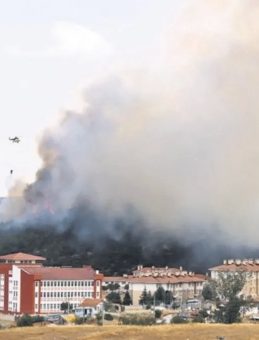 Edirne’de Yangına Hızla Müdahale