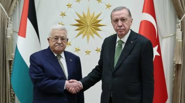 Erdoğan, Mahmud Abbas ile G&ouml;r&uuml;şt&uuml;: İsrail'in Planı Kesinlikle Kabul Edilemez