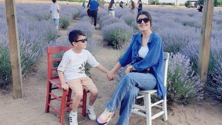 Eşi tarafından boğularak öldürülen Didem ile oğlu Doruk toprağa verildi
