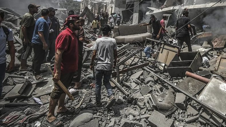 Euro-Med, Gazze’deki Zararları Belgeledi: İsrail Bir Mahalleyi Yok Etti