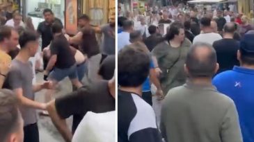 Fatih'te Esnaf Kavgası B&uuml;y&uuml;d&uuml;! &Ccedil;ekpas ile Saldırdılar
