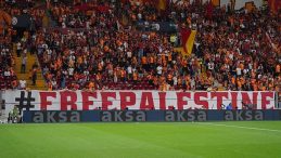 Galatasaray Taraftarlarından Gazze'ye Destek Mesajı!