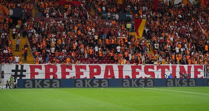 Galatasaray Taraftarlarından Gazze'ye Destek Mesajı!