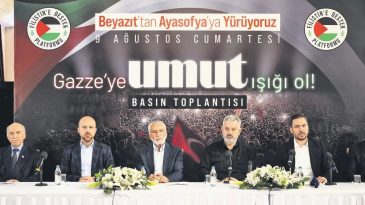 Gazze i&ccedil;in Umut Y&uuml;r&uuml;y&uuml;ş&uuml;