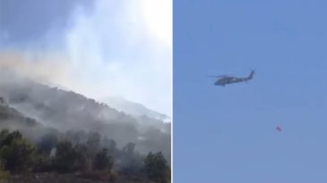 Hakkari Y&uuml;ksekova'da Orman Yangını